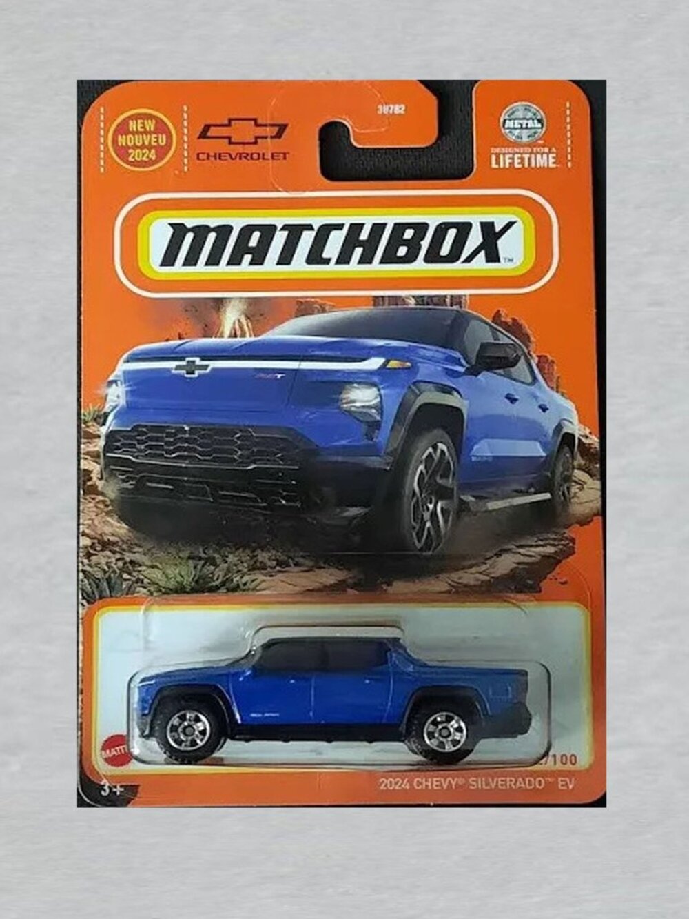 Matchbox 2024 Chevy Silverado EV BLUE